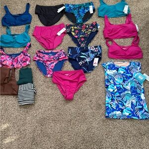 Women’s swimwear 14 piece bundle with four piece free gift. Resell opportunity
